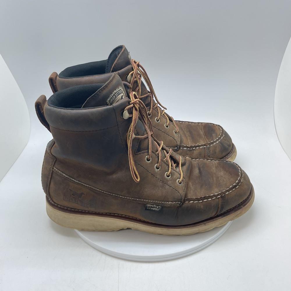 Irish Setter Wingshooter Mens 11.5 2E Boots Brown Leather Waterproof Hunt 891